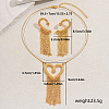 Elegant Zinc Alloy Hollow Heart Tassel Jewelry Set for Women HX7925-5