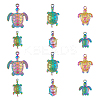 DICOSMETIC 24Pcs 6 Style Alloy & Stainless Steel Pendants STAS-DC0014-71-1