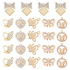 24Pcs 6 Styles Alloy Crystal Rhinestone Pendants FIND-TA0006-20LG-3