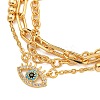 Brass Micro Pave Cubic Zirconia Bracelets for Women BJEW-U008-08G-2