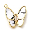 304 Stainless Steel with Cubic Zirconia and Shell Charms LS-STAS-Q347-09A-G-1