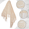 Lace Flower Detachable Polyester Shawl AJEW-WH20072-43A-5