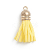 Faux Suede Cord Tassels Pendant Decorations HJEW-WH0006-18C-1