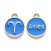 Alloy Enamel Pendants ENAM-S124-01B-02A-1