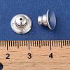 Rack Plating Brass Ear Nuts KK-G480-06S-3