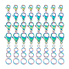 304 Stainless Steel Lobster Claw Clasps with Open Jump Rings STAS-PH0005-98-7
