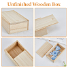 Rectangle Unfinished Wood Gift Storage Box CON-WH0094-38A-4