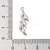 Brass Pave Clear Cubic Zirconia Pendants LS-KK-Z061-15P-02-3