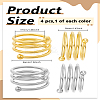 4Pcs 2 Colors Iron Napkin Rings AJEW-LP0002-74-2