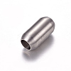 304 Stainless Steel Magnetic Clasps with Glue-in Ends X-STAS-Q164-2
