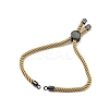 Half Finished Twisted Milan Rope Slider Bracelets FIND-G032-01B-01-2