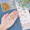 100Pcs 2 Colors Tibetan Style Alloy S-Hook Clasps TIBE-PH0001-40-4