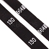 Polyester Size Label(130) LS-DIY-WH0304-181G-1