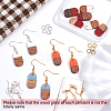 DIY Walnut Wooden Dangle Earring Making Kits DIY-OC0006-79-4