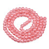Translucent Crackle Glass Beads Strands CCG-T003-01D-2