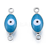 304 Stainless Steel Enamel Connector Charms STAS-N092-179G-1