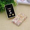 Flower Pattern Cardboard Jewelry Packaging Box CBOX-L007-003C-3