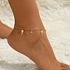 Fashionable Vintage Beach Style Brass Fringed Adjustable Anklets for Women RU9531-3-2