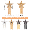 4 Pcs 4 Style Sparkling Rhinestone Iron on Patches DIY-GF0005-21-2