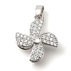 Brass Micro Pave Cubic Zirconia Pendants KK-B122-03C-P-1