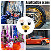 12Pcs 3 Styles Resin Flower Shell & Aluminium Alloy Tire Valve Stem Caps HJEW-NB00307-5