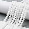 Opaque Solid Color Imitation Jade Glass Beads Strands GLAA-F029-P4mm-15-4