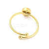 304 Stainless Steel Heart Open Cuff Ring LS-RJEW-C062-02G-3
