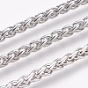 Tarnish Resistant 304 Stainless Steel Wheat Chain Bracelets LS-BJEW-P235-14P-2