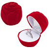 Rose Velet Jewelry Boxes CON-WH0092-63B-1