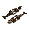 Tibetan Style Alloy Big Pendants TIBE-Q067-01AB-NR-3