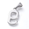 Non-Tarnish 304 Stainless Steel Pendants STAS-L210-05E-P-2
