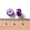 Spray Painted ABS Plastic European Beads KY-G033-01A-07-3