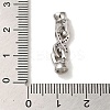 Rack Plating Brass Pave Clear Cubic Zirconia Fold Over Clasps KK-M285-31A-01P-3
