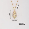 Elegan Brass Micro Pave Cubic Zirconia Heart Pendant Necklace for Women YM2366-3-1