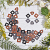 90Pcs 3 Style PU Leather with Iron Grommet Eyelet Findings FIND-GF0003-07-4