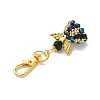 Angel Glass & Alloy Pendant Decorations HJEW-MZ00360-01-4