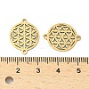 201 Stainless Steel Laser Cut Connector Charms STAS-P428-08G-3