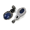 Dyed Natural Lapis Lazuli & Obsidian Pendants G-I370-08AS-07-2