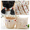  Jewelry 10 Style Polyester Imitation Flower Ornamenrt Accessories DIY-PJ0001-33-9