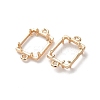 Rectangle Brass Connector Cabochon Settings KK-NH0007-04KCG-2