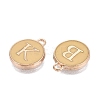 Initial Letter A~Z Alphabet Enamel Charms ENAM-Q437-06-4