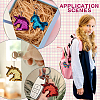 8Pcs 8 Style Reflective Sequin Unicorn Pendant Keychain KEYC-TA0001-20-6