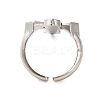 Alloy Open Cuff Rings RJEW-R140-03P-2