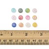 360Pcs 12 Colors Frosted Transparent Acrylic Beads OACR-FS0002-23-5