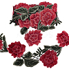 2 Yards Polyester Embroidery Rose Lace Ribbon OCOR-PH0002-84-1