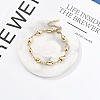 304 Stainless Steel Link Chain Bracelets for Women BJEW-U021-08G-06-2