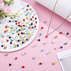 126Pcs 6 Sets Glass Rondelle Bead Charms FIND-HY0005-29-4