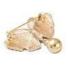 KC Gold Plated Alloy Brooches JEWB-L017-04KCG-01-2