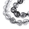 Crackle Transparent Glass Beads Strands GLAA-N068-04A-01-3