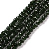 Synthetic Green Goldstone Beads Strands G-E591-07B-1